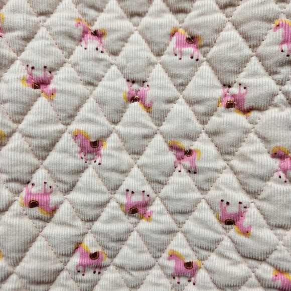 Matilda Jane Girl's 16 Vest Quilted Horse Pattern Shearling Reversable - Picture 2 of 10